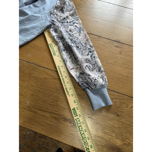 89th Madison Women Size Small Sweater Blouse Long Sleeves Floral Lightweight - Picture 7 of 10